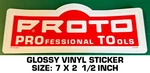Proto Professional Tools - Glossy Vinyl Decal Sticker Nascar Racing. Fixed Price $9.42.