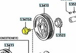 Genuine Toyota 90105-16041 Bolt For Crankshaft Pulley Oem 9010516041. Fixed Price $10.17.