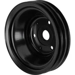 Triple Groove Crank Pulley For Long Pump, Black, Fits Chevy Small Block. Fixed Price $75.99.