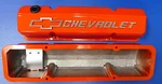 Gm Performance 141-924 Chevy Small Block Slant Edge Aluminum Valve Covers Orange. Fixed Price $318.00.