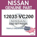 12033-VC200 Genuine Nissan Infiniti Ring Set Piston 12033VC200 Oem. Fixed Price $138.28.
