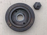 Mgb (1962-74) Crankshaft Front Timing Damper Pulley & Nut, 1800 Engine. Fixed Price $60.60.