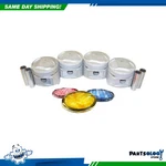 Dnj PRK114 Piston And Ring Kit For 90-94 Eagle Mitsubishi 1.8L L4 Sohc 8V. Fixed Price $125.39.