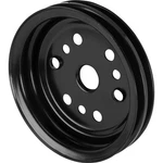 Double Groove Crank Pulley, Black, Fits Small Block Chevy. Fixed Price $37.99.