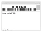 Genuine Bmw Primer Loctite 171000 83-19-7-515-683 New. Fixed Price $13.11.
