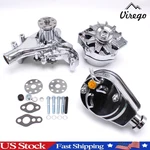 For Chrome Chevy Water Pump Long Sbc 283 327 350 383 W/alternator Steering. Fixed Price $339.99.