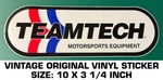 Teamtech Motorsports Equipment - Vintage Original Vinyl Decal Sticker Racing. Fixed Price $8.68.