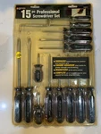 Performance Tool 15PC Professional Screwdriver Set W80015. Fixed Price $31.99.