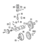 Genuine Mopar Crankshaft 5159230AA. Fixed Price $66.70.