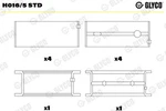 Glyco H016/5 Std Crankshaft Bearing For Ginetta, Volvo. Fixed Price $86.71.