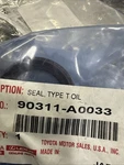 Toyota Oem Oil Seal. Part # 90311-A0033. Fixed Price $13.99.