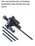 Otc Tools 6667 Harmonic Balancer Puller 4 Forcing Rods 1 Screw. Fixed Price $78.99.