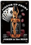 Liquor Front Tin Sign #2 (charger Hot Rod Rat Duece Chevy Ford Topgun) W12113. Fixed Price $9.99.