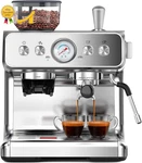 20 Bar Espresso Machine With Grinder & Milk Frother - Home Professional Use. Fixed Price $547.99.