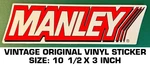 Manley - Vintage Original Vinyl Decal Sticker Engine Performance Racing. Fixed Price $7.94.