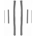Eng Crankshaft Seal Kit Rear Fel-pro 1960-1961, 1965-1970 Ford Country Sedan. Fixed Price $52.30.
