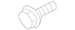 Genuine Nissan Crankshaft Pulley Bolt 12309-31U0B. Fixed Price $14.40.