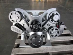 Bbc Chevy 396-454 Complete Serpentine Kit Ac, Ps, Wp & Alt. 8 Rib Black E43702BK. Fixed Price $1525.00.