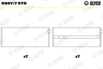 Glyco H997/7 Std Crankshaft Bearings For Daewoo, Mercedes-benz, Puch, Sangyong. Fixed Price $59.13.