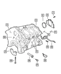 Genuine Mopar Crankshaft Rear Oil Retainer And Seal 4663870AC. Fixed Price $144.20.