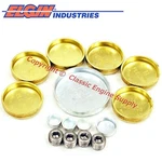 Deep Cup Style Brass Block Freeze Plug Kit Fits Ford 351W 302 289 260 255 221. Fixed Price $26.43.