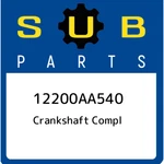 Subaru Crankshaft Compl 12200AA540, New Genuine Oem Part. Fixed Price $751.57.
