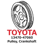 Toyota Genuine Oem Crankshaft Pulley Assy 13470-47060 Scion Iq New. Fixed Price $269.90.