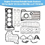Engine Overhaul Rebuild Seals Gaskets Kit For Bmw X5 X6 F85 F86 4.4T V8 S63R. Fixed Price $139.88.