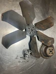 Ford Water Pump Pulley, Fan, Spacer C80E-8A528-A Mustang Bronco 289 302. Fixed Price $100.00.