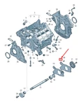 New Audi Q7 4M Engine Balancer Shaft End Cap 06M103407G Original. Fixed Price $37.00.