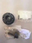New Oem '90-'91 Short Nose Mazda Miata Timing Belt Pulley, Key And Crank Bolt. Fixed Price $92.00.