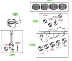 Toyota 2004 - 2009 Prius Overhaul Gasket Kit Rods Bearings Genuine Oem. Fixed Price $1710.80.