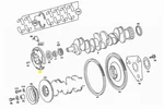 Mercedes Crankshaft Harmonic Balancer New Oem OM617 Na Diesel W115 W123. Fixed Price $132.00.