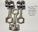 Ford 3 Cylinder Set Of Rods And Pistons - Used. Fixed Price $74.99.