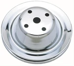 Trans-dapt Water Pump Pulley V-belt 1-GROOVE Steel Chrome Chevy Sb Long. Fixed Price $39.99.
