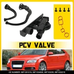 Pcv Crankcase Vent Valve + Hoses Set 06F103483E For Volkswagen Eos Golf Jetta Us. Fixed Price $26.59.