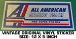 All American Racing Team Pro Super Stocks Vintage Original Decal Sticker - Nhra. Fixed Price $13.03.