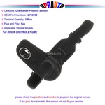 Crankshaft Position Sensor For Cadillac CT4 CT5 XT4 XT5 XT6 12706708 PC1242. Fixed Price $11.61.