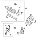 Genuine Mopar Engine Crankshaft Kit 68683080AA. Fixed Price $559.83.