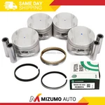 Pistons W/ Rings Fit 95-99 Mitsubishi Dodge Chrysler Eagle 2.0 Dohc 420A. Fixed Price $99.95.