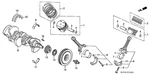Genuine Honda Crankshaft 13310-RCA-A01. Fixed Price $500.07.