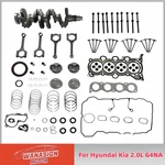 Engine Rebuild Overhaul Kit & Crankshaft/piston/gasket For Hyundai Kia 2.0L G4NA. Fixed Price $288.99.
