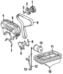 Genuine Toyota Bolt(for Crankshaft Pulley Set) 90105-16031. Fixed Price $10.75.