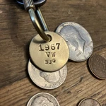 1967 Vw Bug Beetle Volkswagen Key Fob. Fixed Price $14.95.