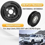 05072669AA Engine Harmonic Balancer Crankshaft Pulley For Jeep Liberty 2002-2007. Fixed Price $35.00.