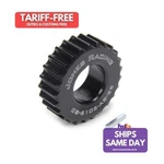 Jones CS-6102-AS-25, Black Aluminum Htd Crankshaft Pulley Tooth 1-1/8 Id. Fixed Price $119.30.