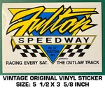 Fulton Speedway - Vintage Original Vinyl Decal Sticker Racing. Fixed Price $9.48.