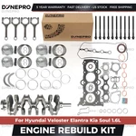 G4FJ Engine Overhaul Rebuild Kit For Hyundai Tucson Kia Soul 1.6L-CRANKSHAFT. Fixed Price $390.00.