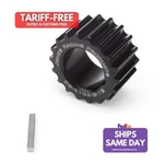Jones CS-6102-B-18, Black Aluminum Pulley Crankshaft Htd Tooth 1IN Wide. Fixed Price $107.75.