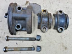 1932 Ford 4 Cylinder Engine Crank Shaft Main Bearing Caps Original Set. Fixed Price $150.00.